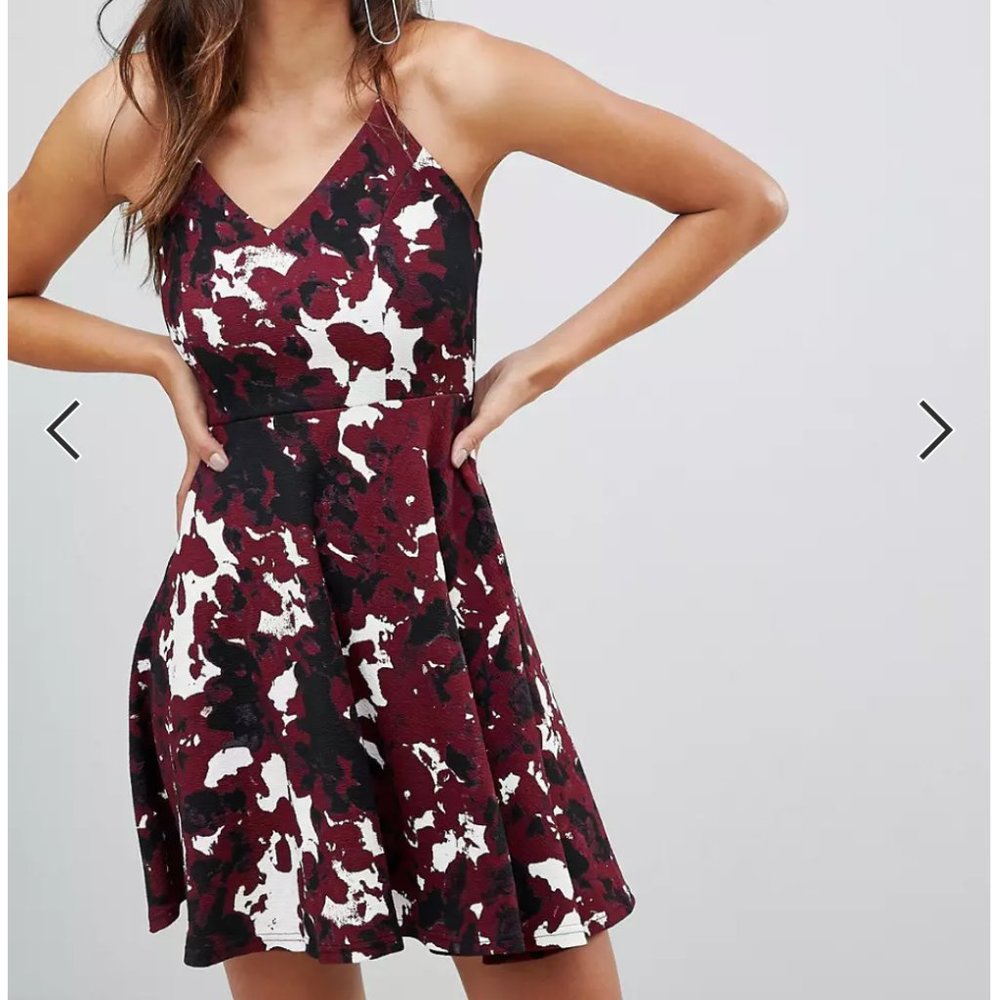 AX Paris Floral Skater Mini Dress